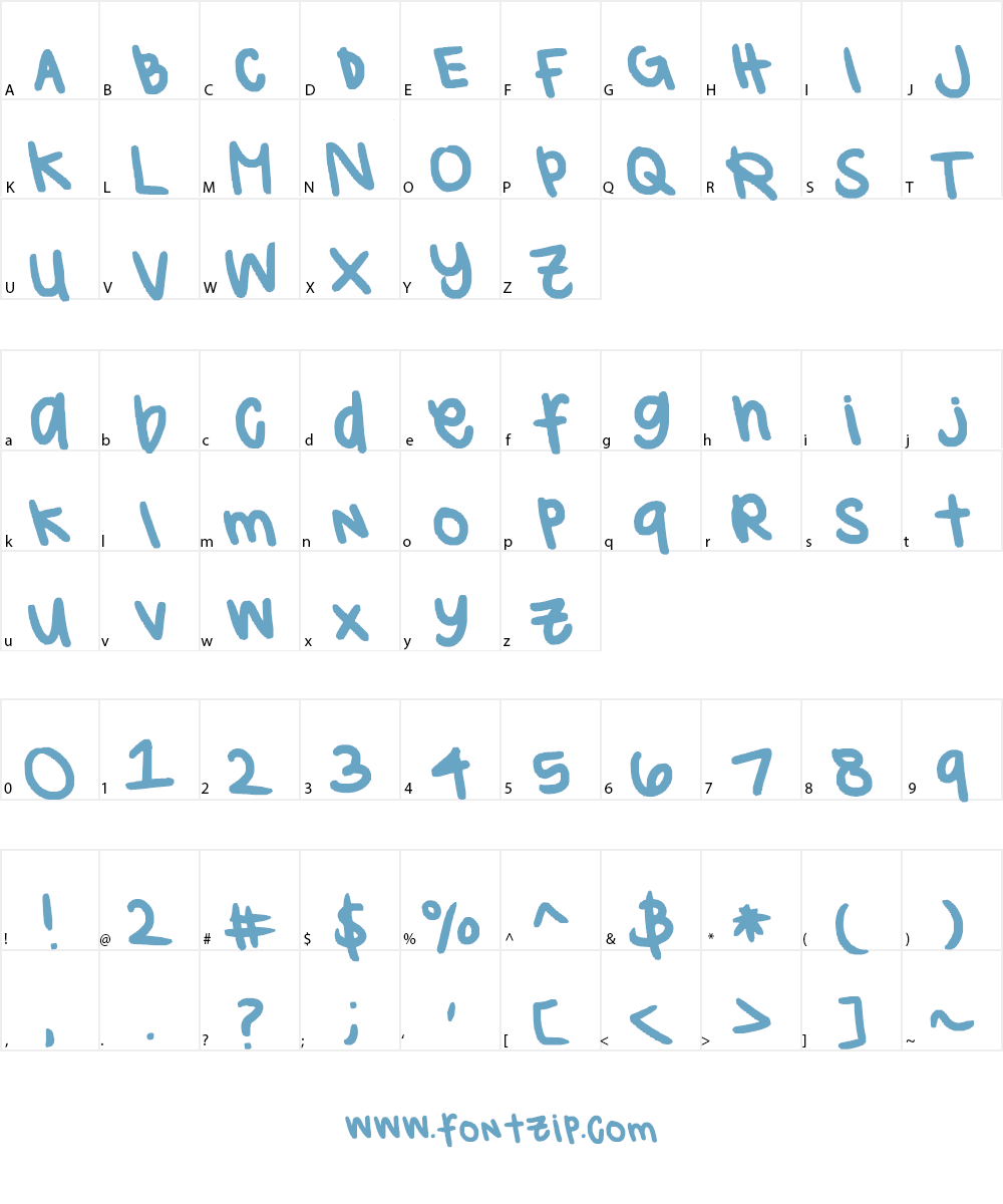grace's font Font Character